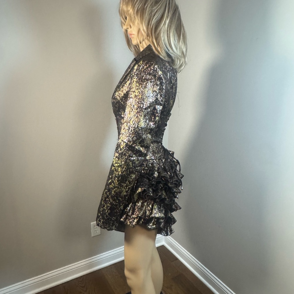 AKIRA Metallic Corset Blazer Mini Dress – Size M – NWT - Picture 6 of 7